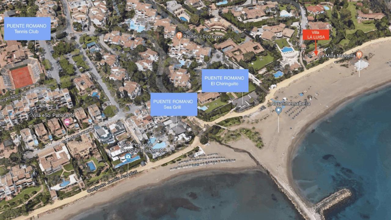 מארבלה Beachfront Villa La Luisa, Golden Mile מראה חיצוני תמונה